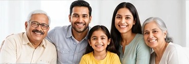 A family staying healthy with regular check-ups