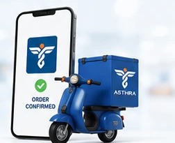 Asthra Pharmacy delivery scooter
